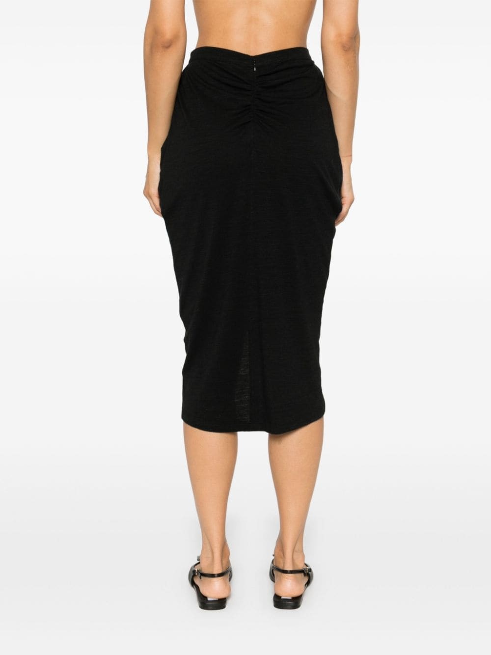 Isabel Marant Étoile Marant Etoile Ilis Midi Skirt In Black