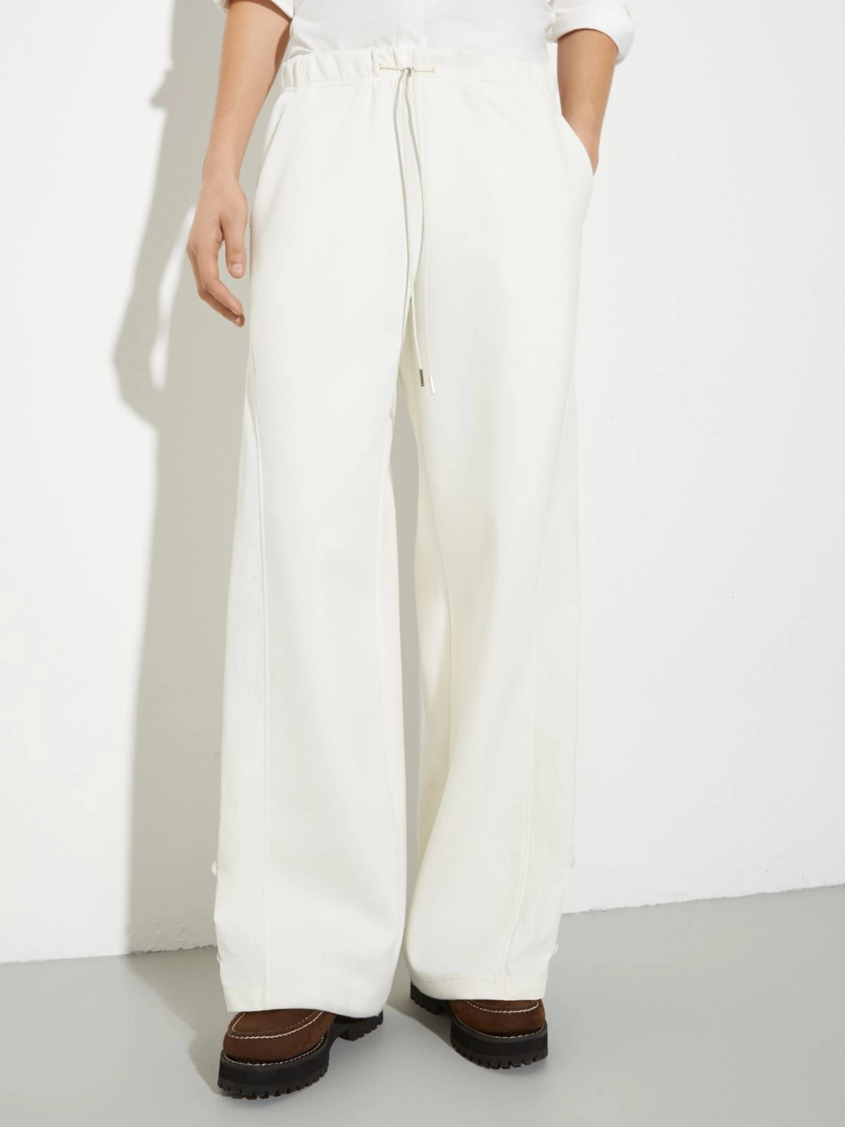 Maxco. Cotton-blend And Nylon Joggers In White