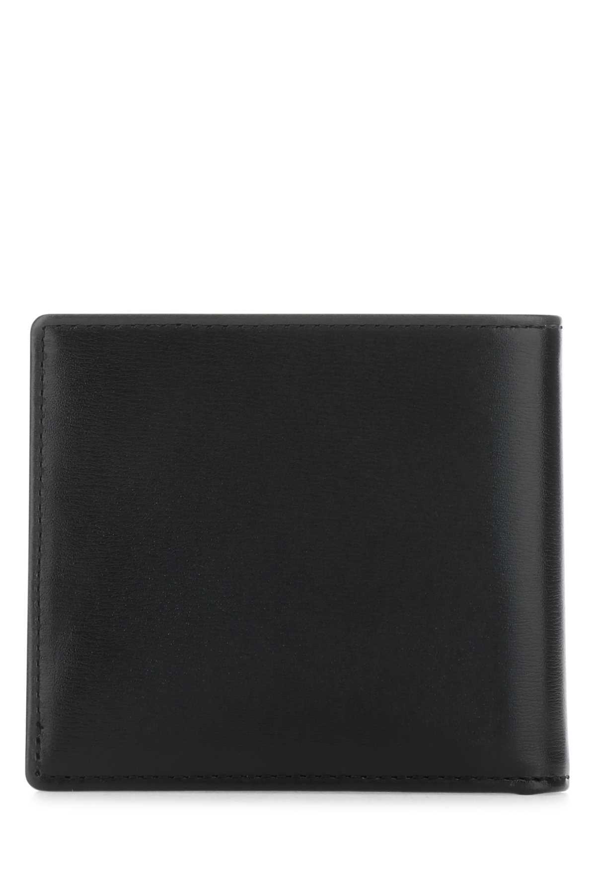 Tod's Bi-fold Leather Wallet In Black