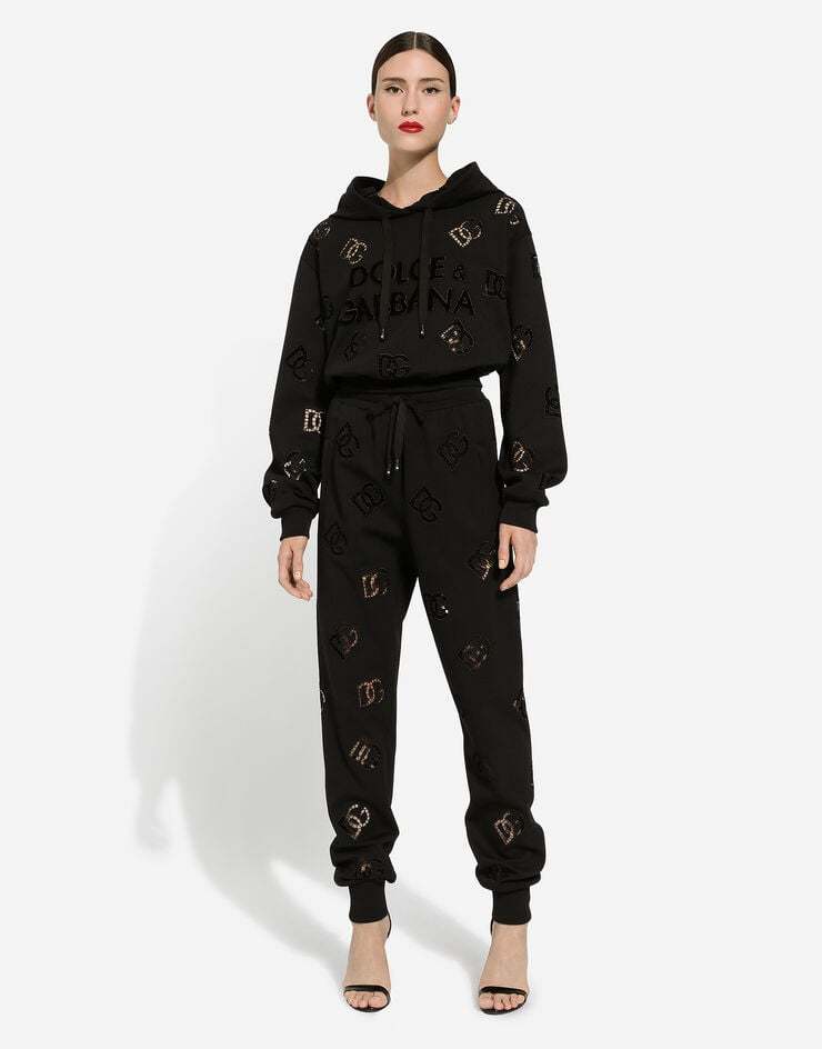 Dolce & Gabbana `dna` Hoodie In Black