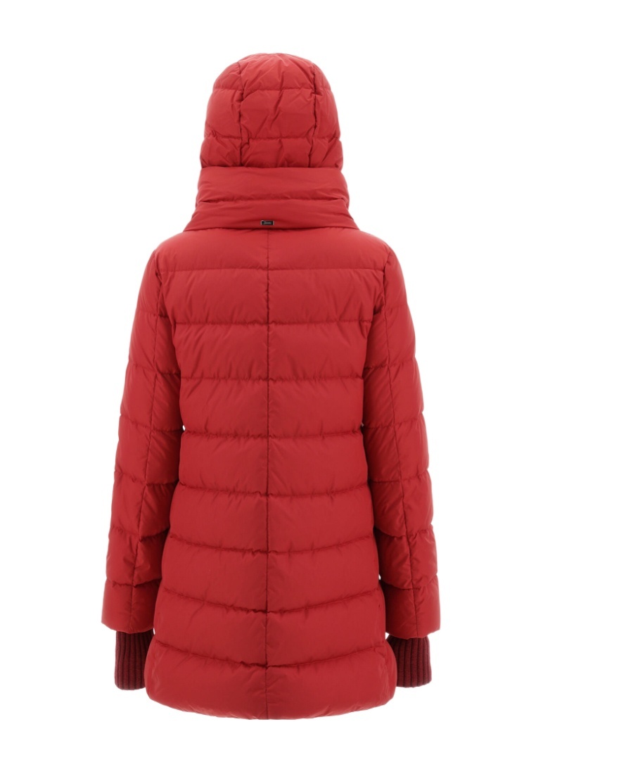 Herno Chamonix A-shape Padded Coat In Red