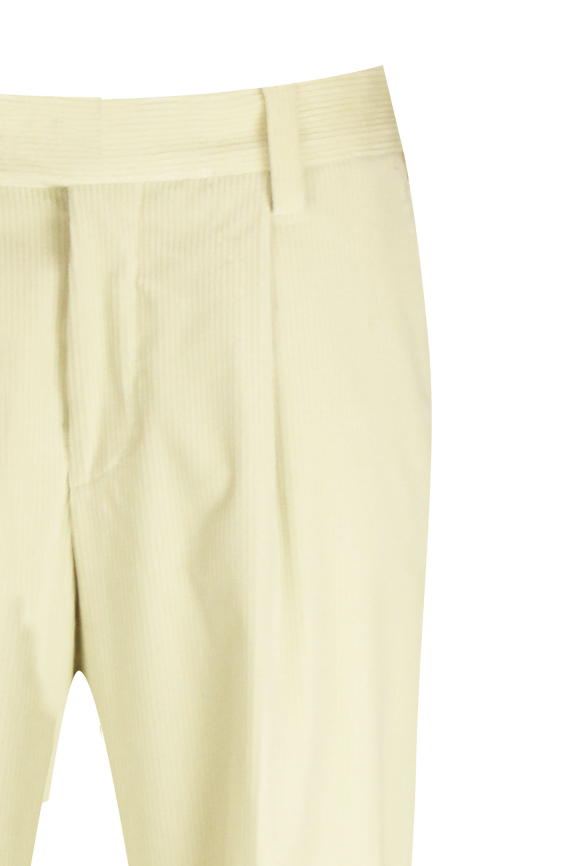 Hugo Boss Cropped Corduroy Trousers In Nude