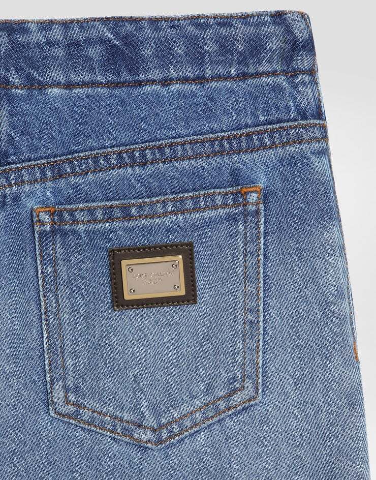 Dolce & Gabbana Cotton Jeans In Blue