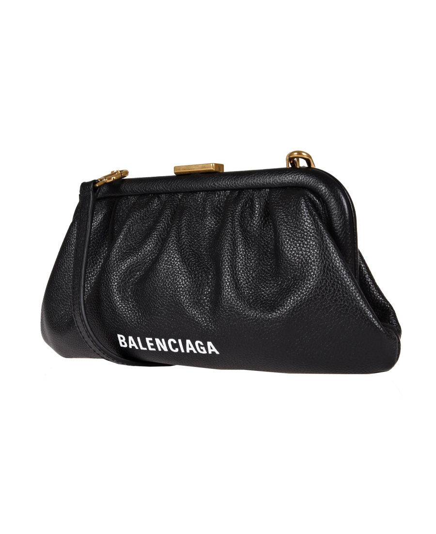 Balenciaga Cloud Clutch Bag In Black