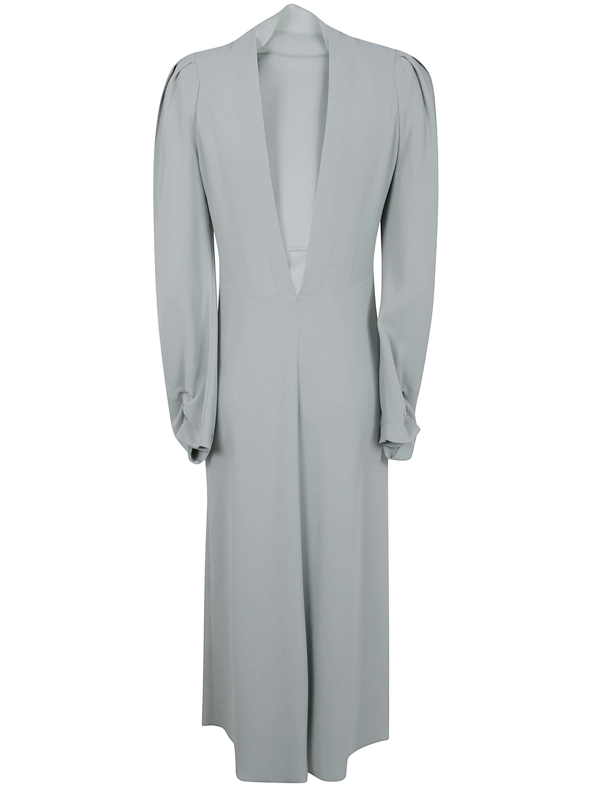 N°21 Crepe Sable Midi Dress In Gray