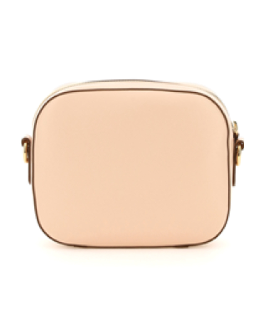 Stella Mccartney Blush Pink Faux Leather Crossbody Bag In Nude