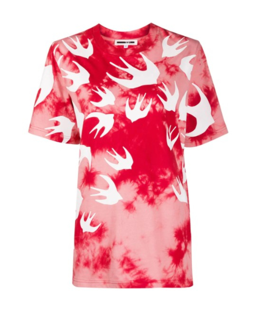 Mcq By Alexander Mcqueen Sparrow Tie-dye T-shirt In Pink