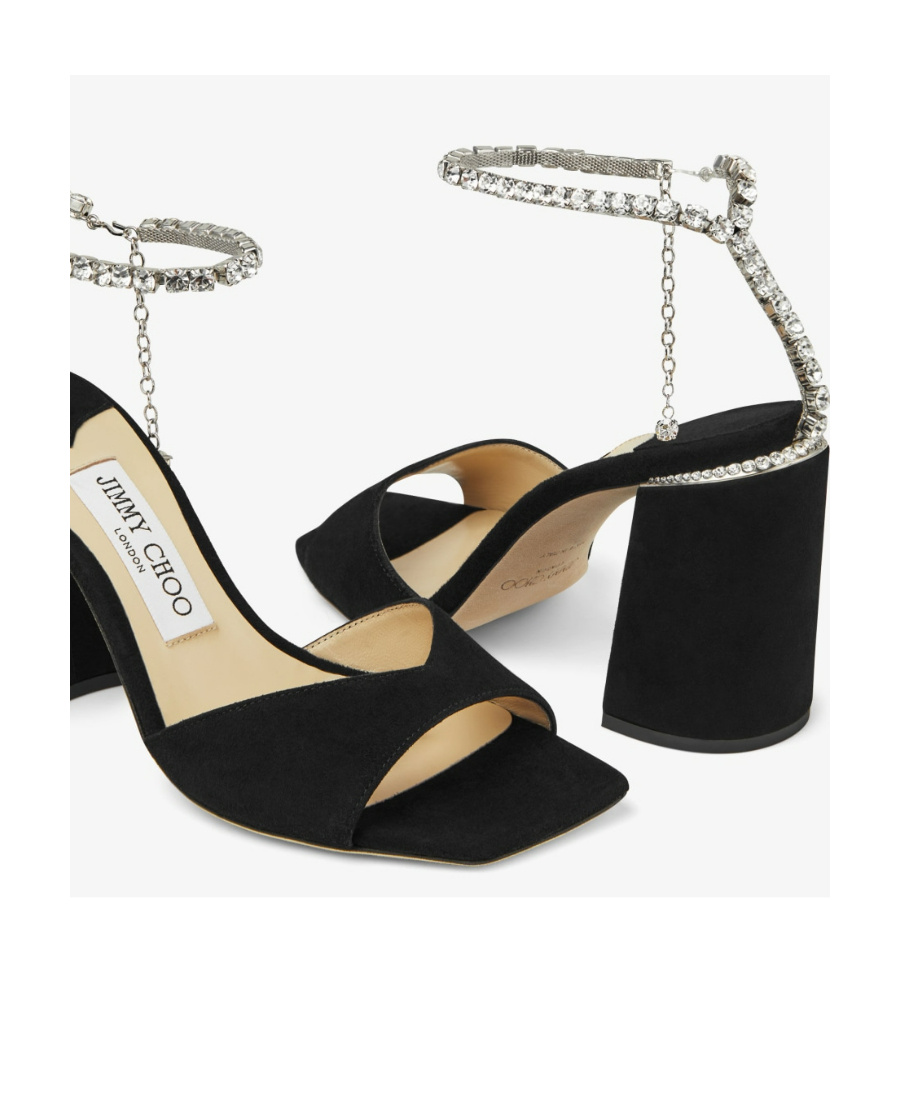 Shop Jimmy Choo Saeda Sandal 85 In White
