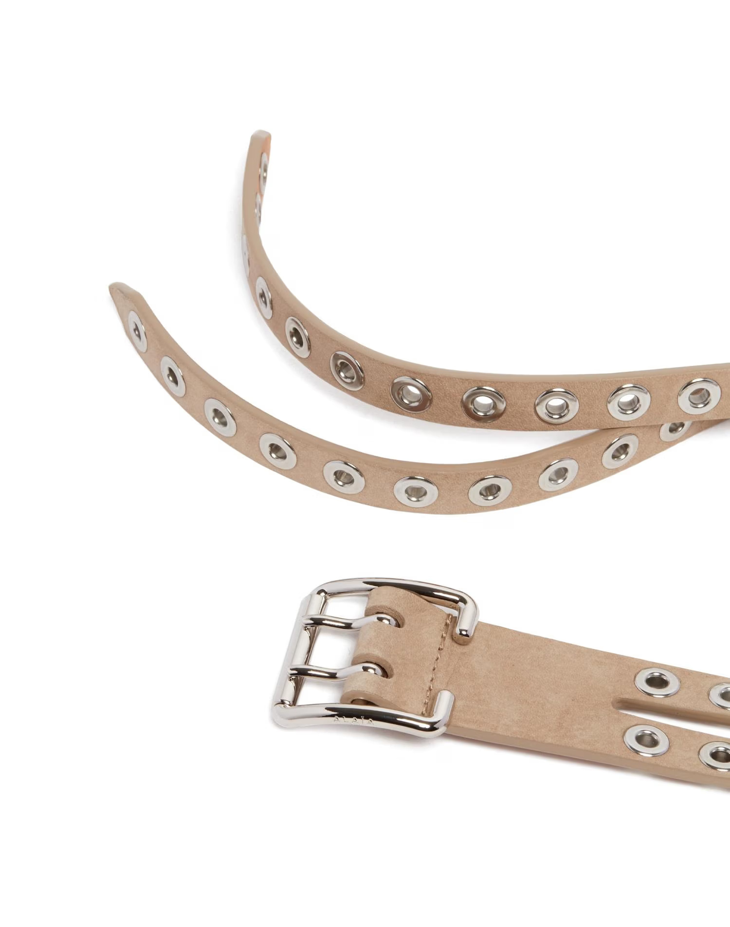 Alaïa Double Belt In Gold