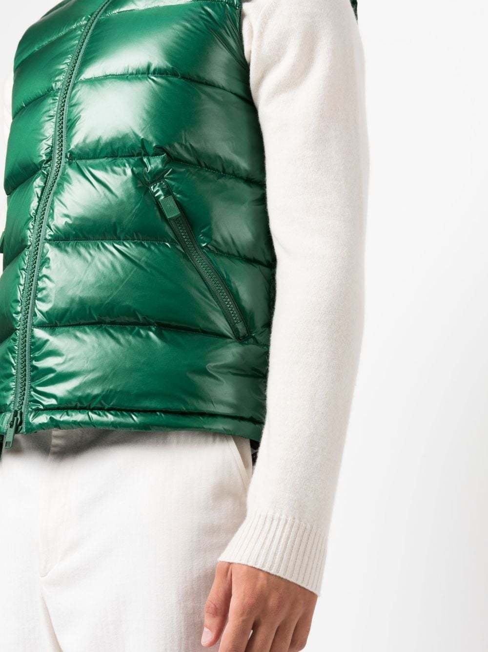 Shop Aspesi Padded Feather-down Gilet