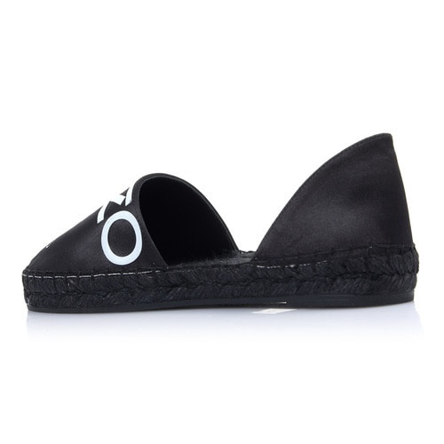 KENZO LOGO SATIN FLATS