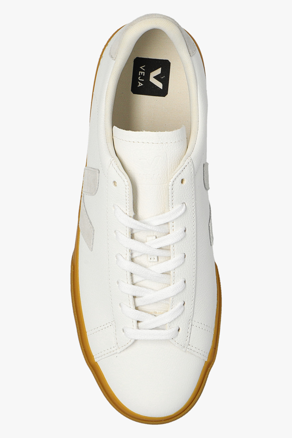 Shop Veja Logo Low-top Casual Shoes In White