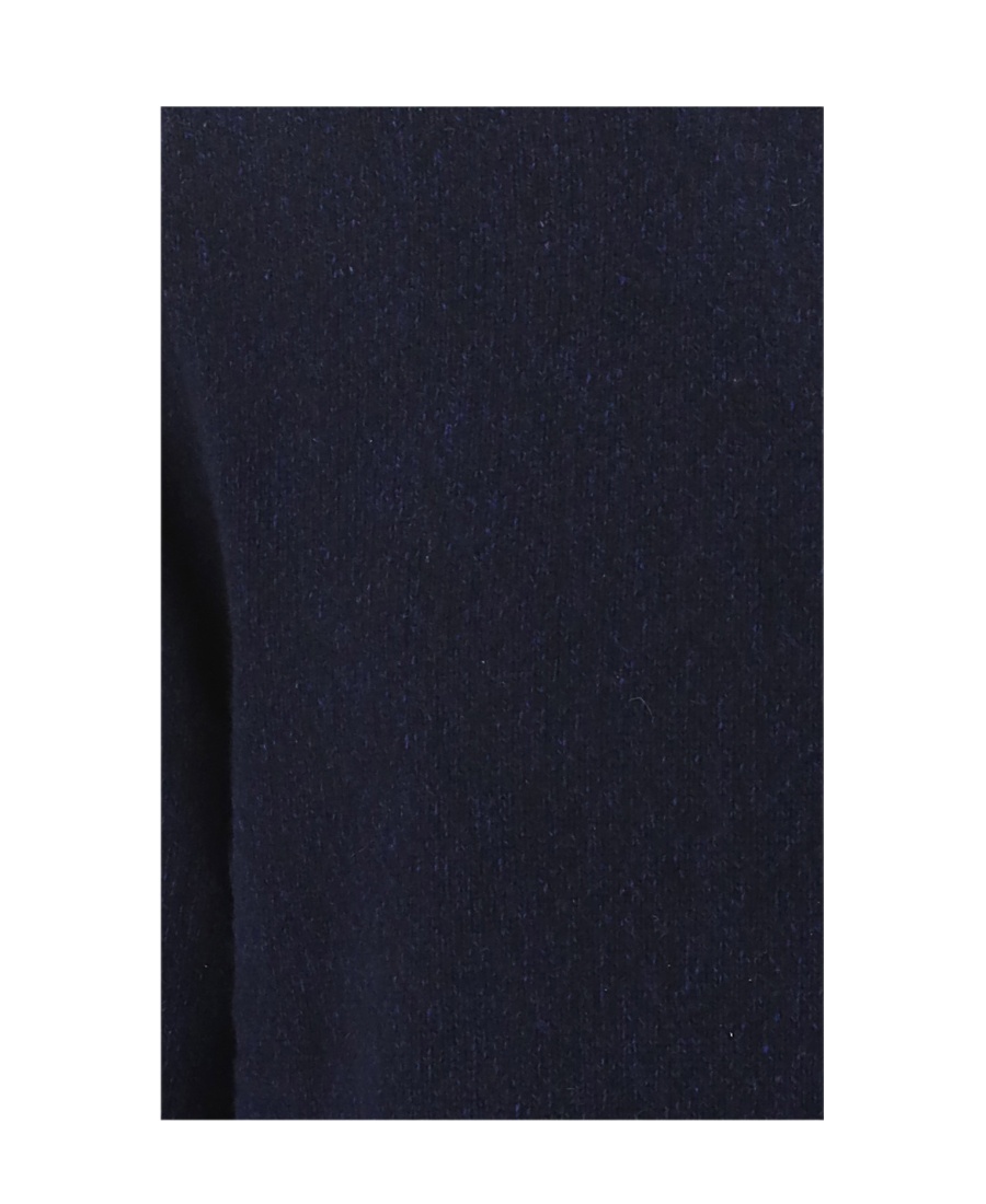 AMI ALEXANDRE MATTIUSSI AMI PARIS LOGO-EMBROIDERED KNITTED JUMPER