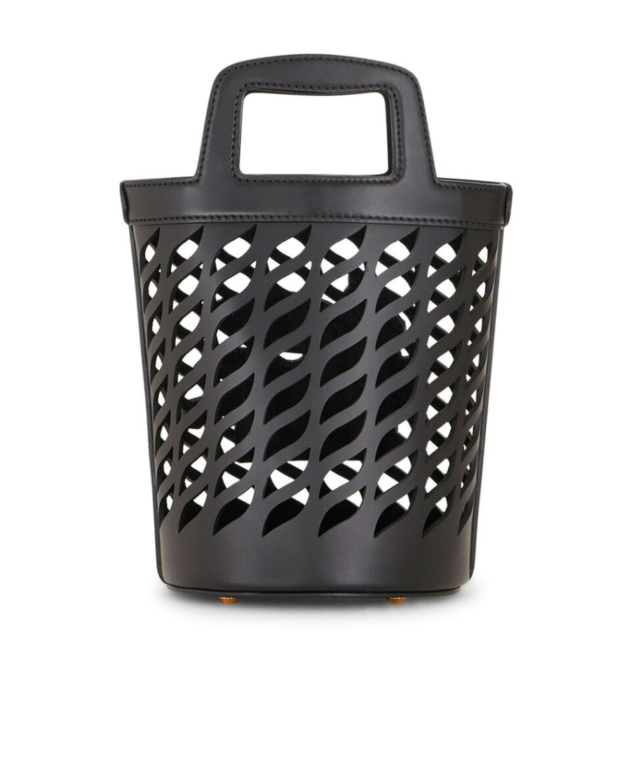 Etro Bag In Perforated Leather In Black
