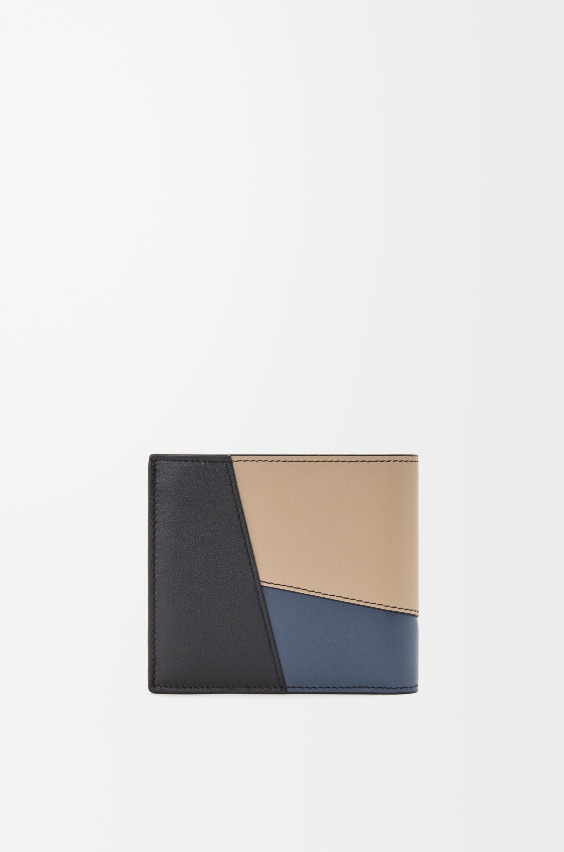 Loewe Puzzle Bifold Coin Wallet In Classic Calfskin In Multi