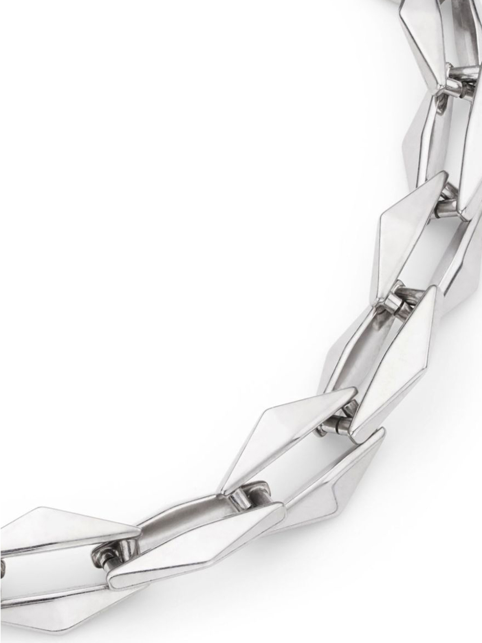 Jimmy Choo 'linkage De Diamant' Necklace In White