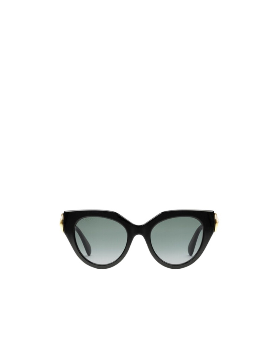 Shop Gucci Cat-eye Frame Sunglasses In Black