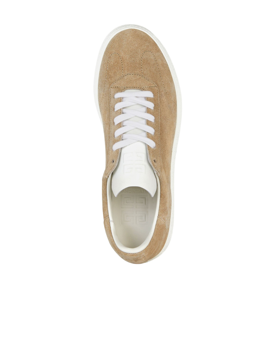Givenchy Logo Debossed Town Sneakers In Brown