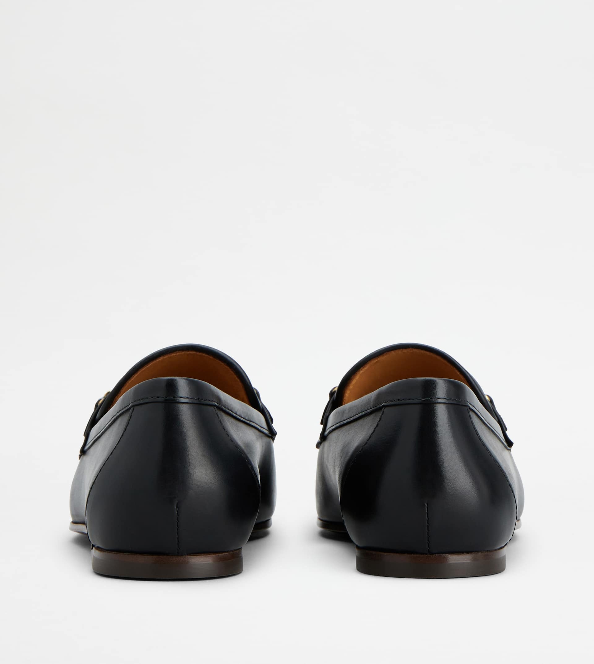 Tod's Leather Loafers With Bow In Black