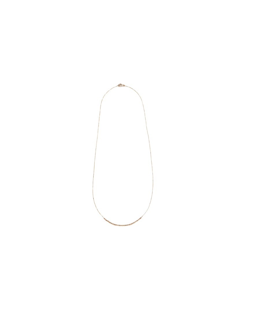Bottega Veneta Long Stacked Necklace In White