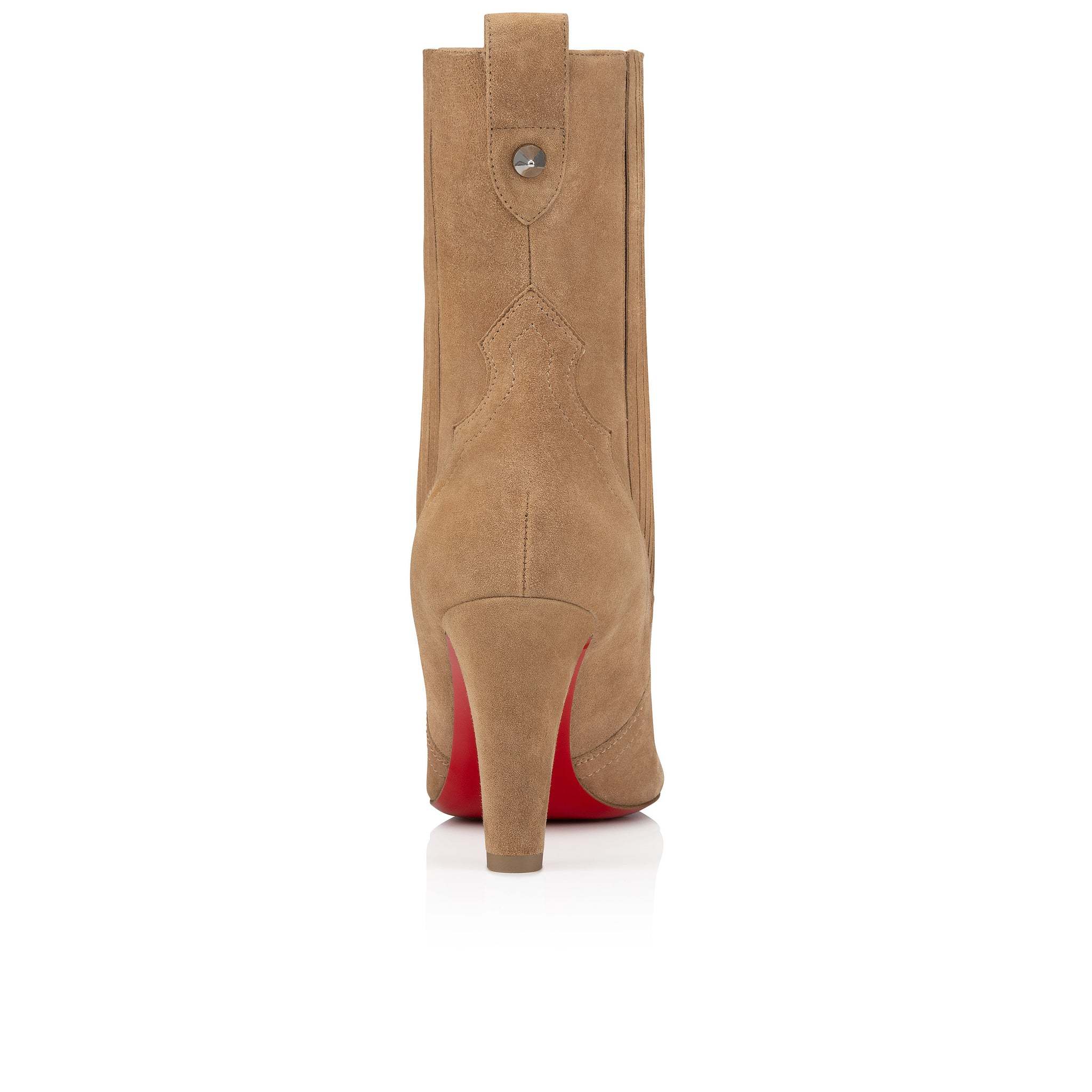 Christian Louboutin Santigag Suede Heeled Boots 85 In Green