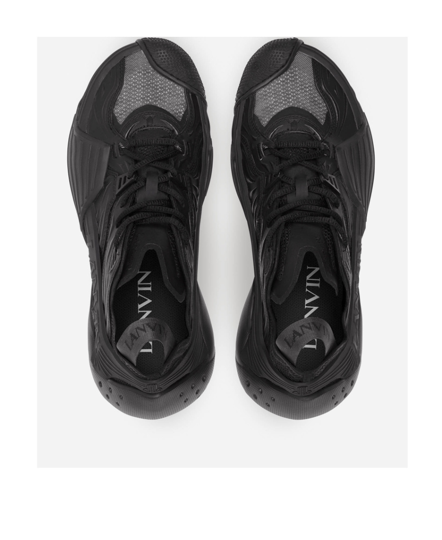 Lanvin Woman Sneakers Black Size 8 Textile Fibers In Black