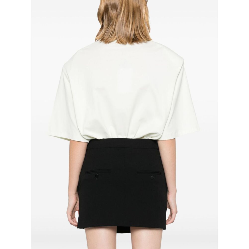 Isabel Marant Licoma High Waist Crepe Mini Skirt In Black