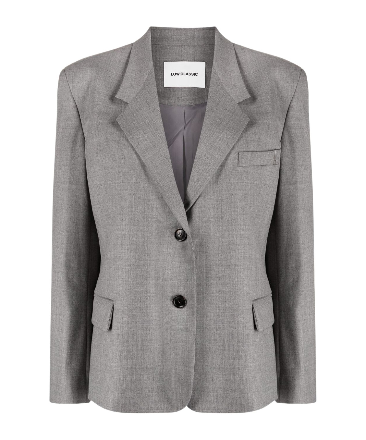Low Classic Classic Wool Blend Blazer In Gray