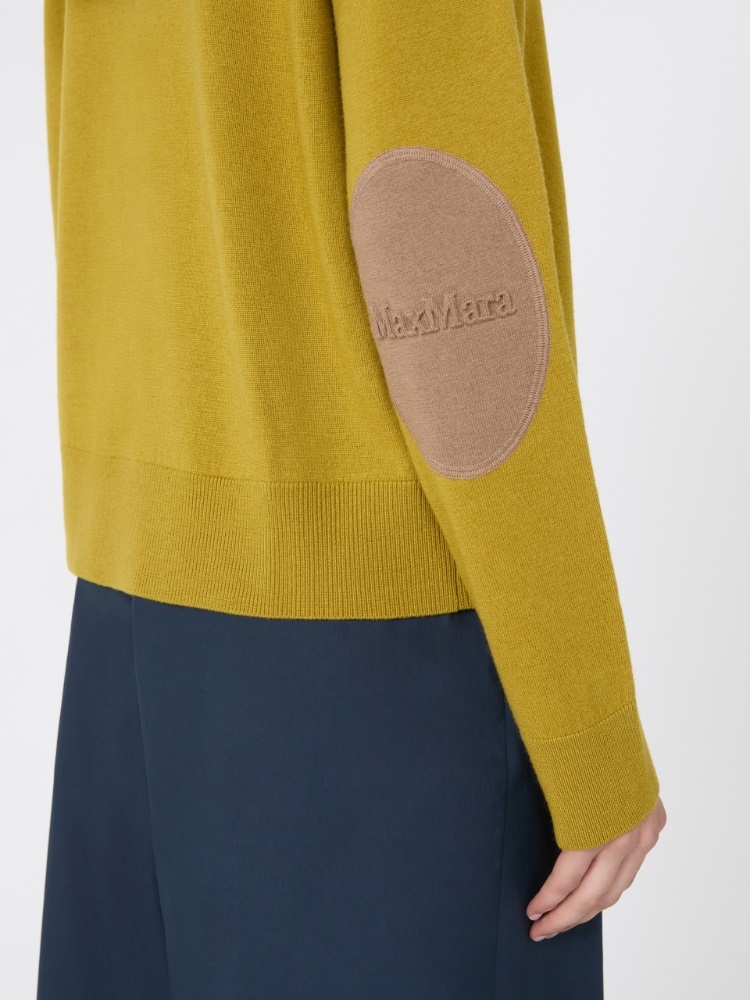 Max Mara Long-sleeved Sweater In Yellow