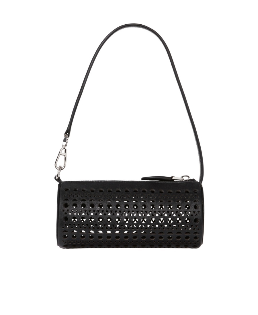Alaïa Women's Tube Mini Leather Shoulder Bag In Black