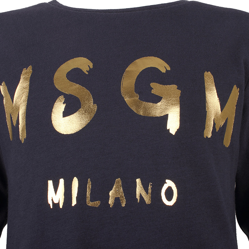Msgm Pattern Printed T-shirt In Black