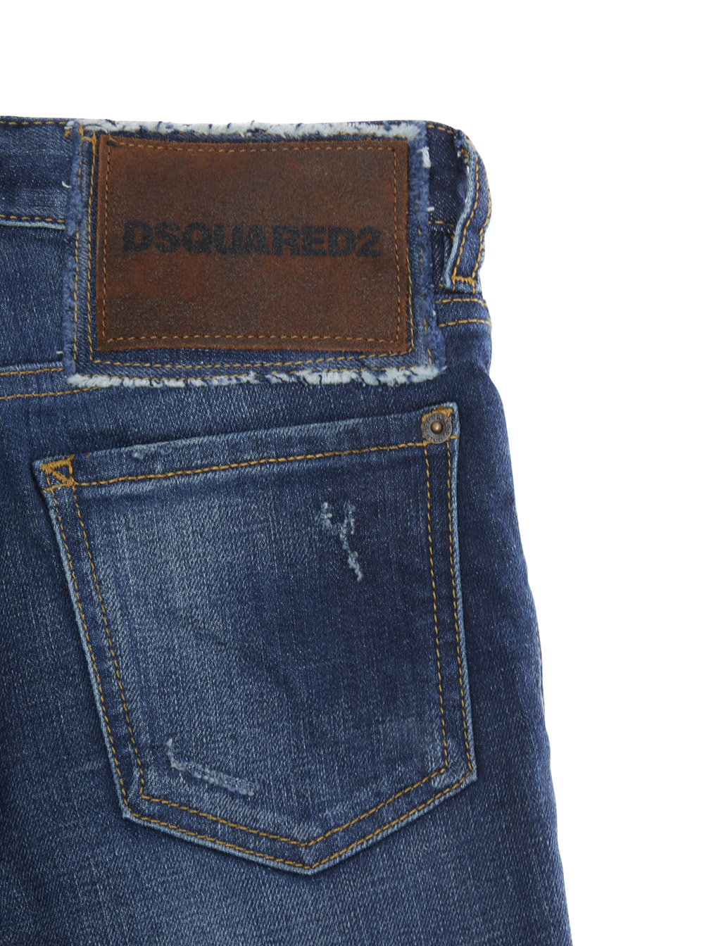 Dsquared2 Belt Loop Jeans In Blue