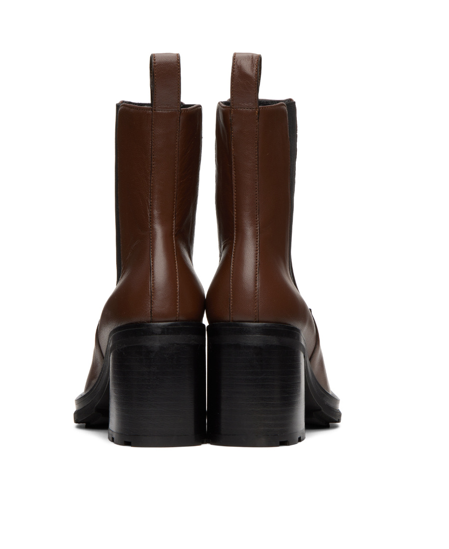 By Far Block-heel Ankle Boots In Black