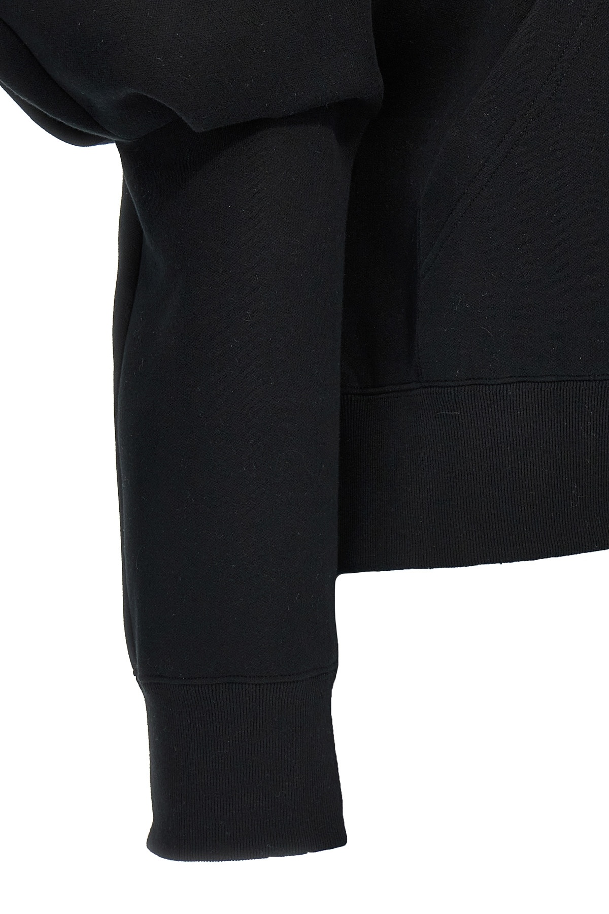 SACAI SACAI BALOON SLEEVED FLEECE HOODIE