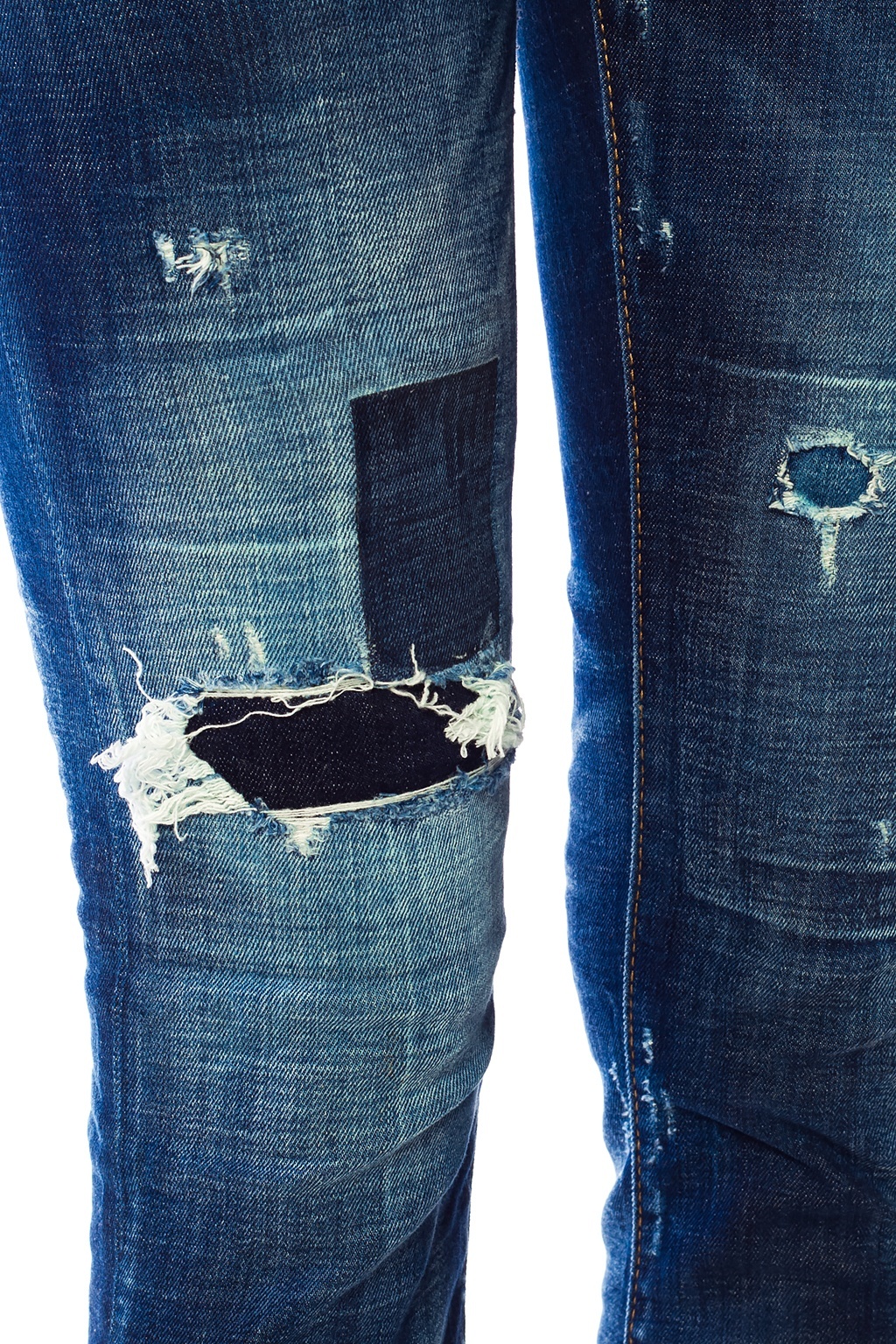 Dsquared2 Ripped Jeans With Details In Black