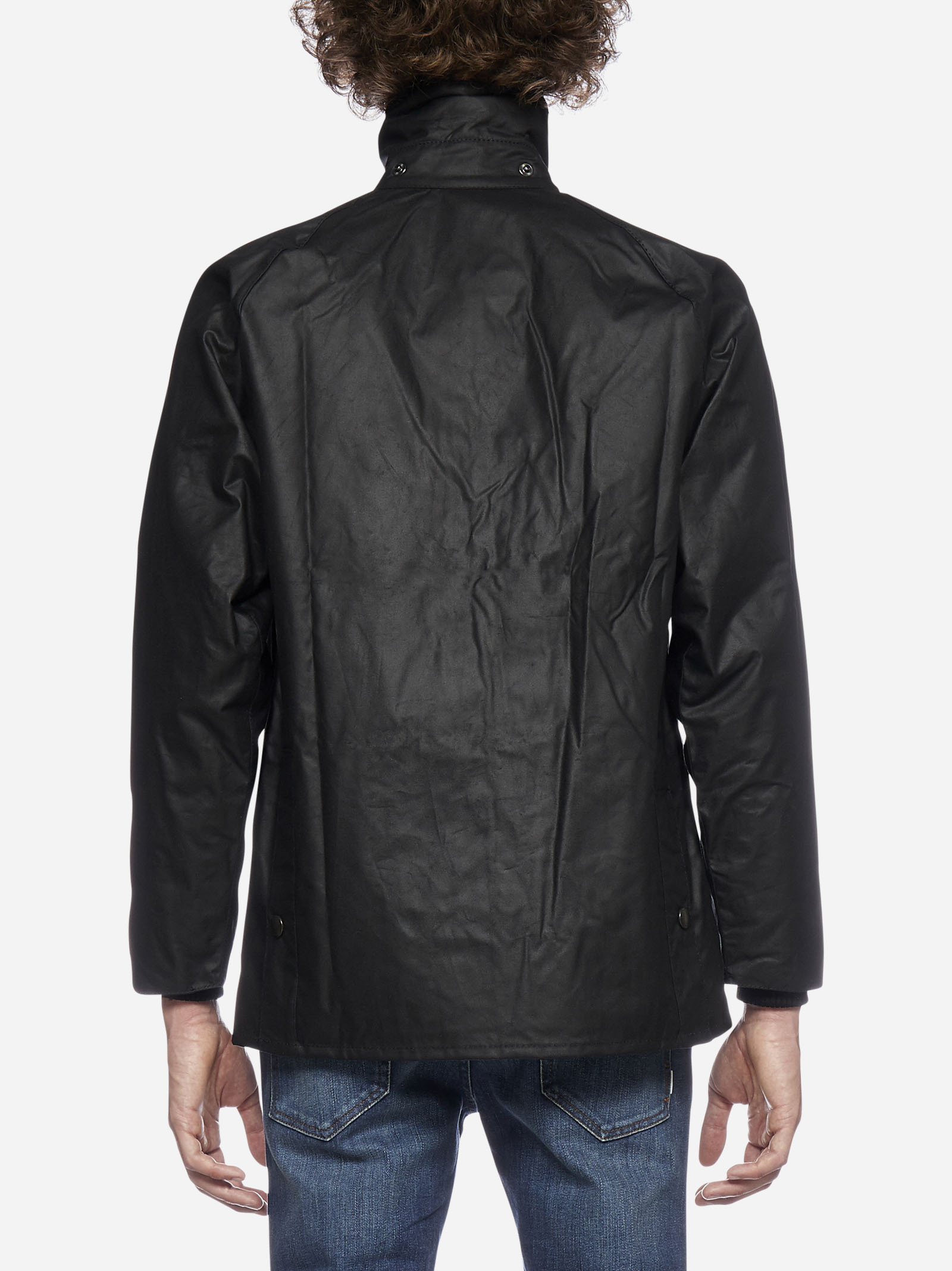 Shop Barbour Bedale Wax Jacket In Black