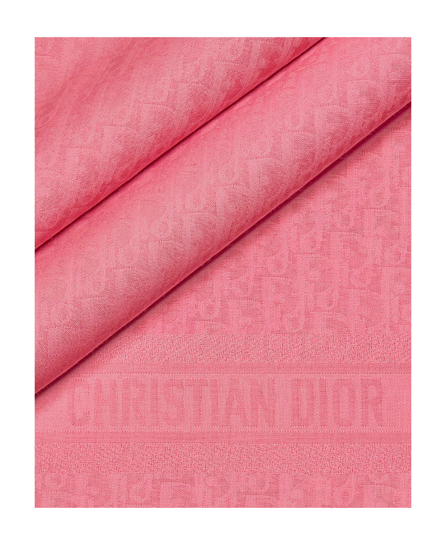 Dior D-oblique Shawl In Pink