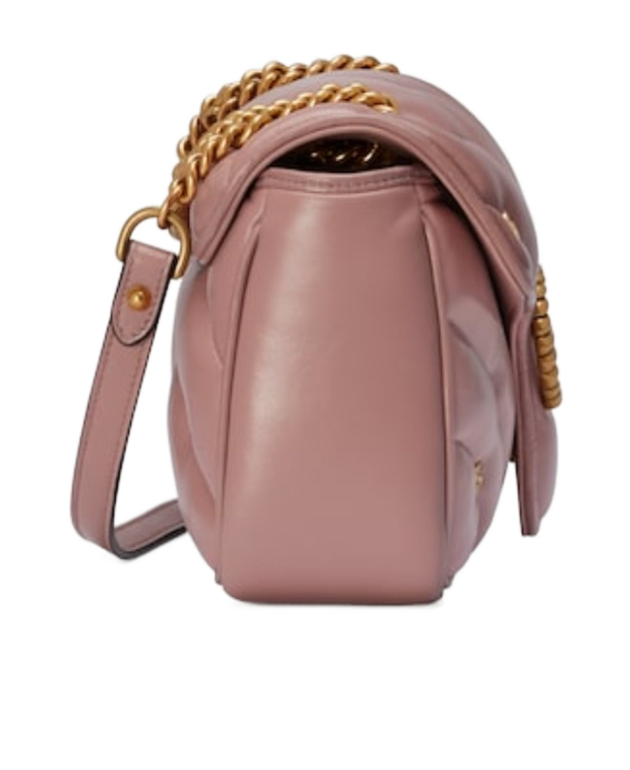 Gucci Gg Marmont Small Shoulder Bag In Pink