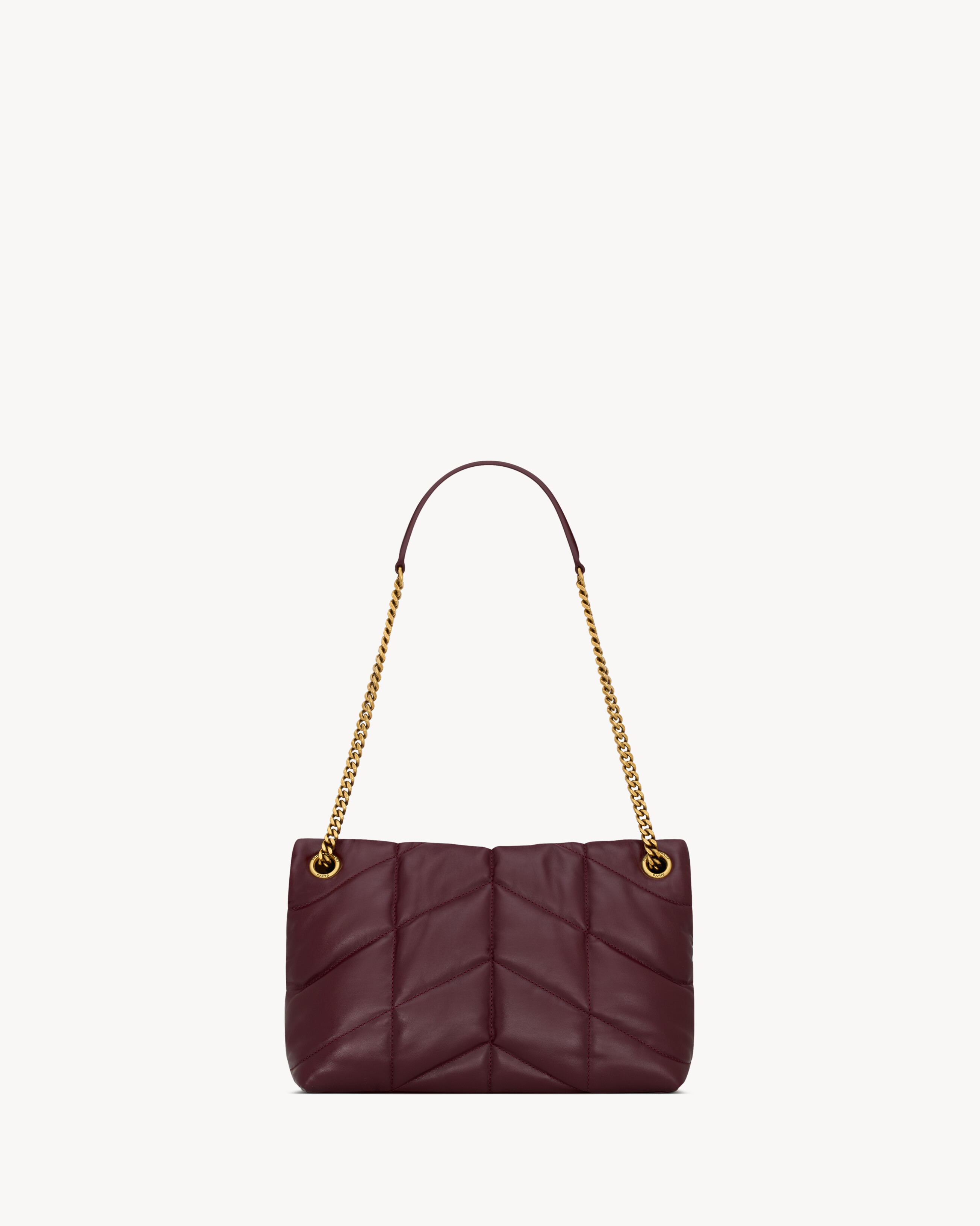 Saint Laurent Puffer Small Shoulder Bag In Purple