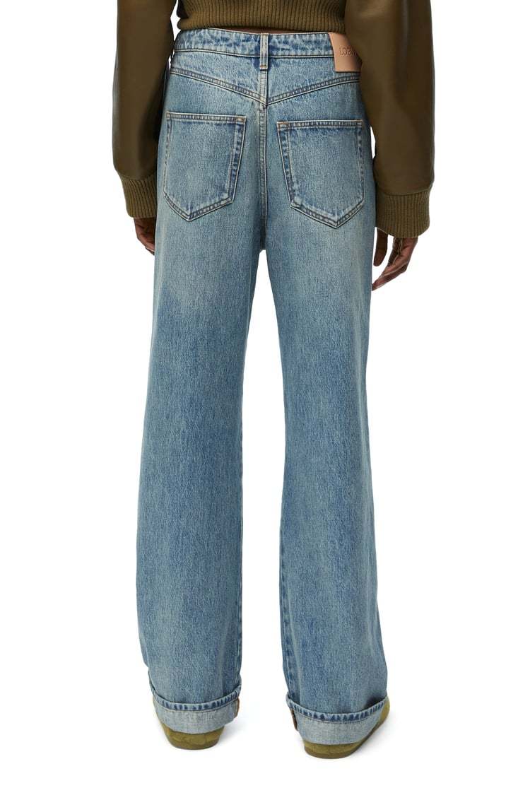 LOEWE DECONSTRUCTED JEANS IN DENIM