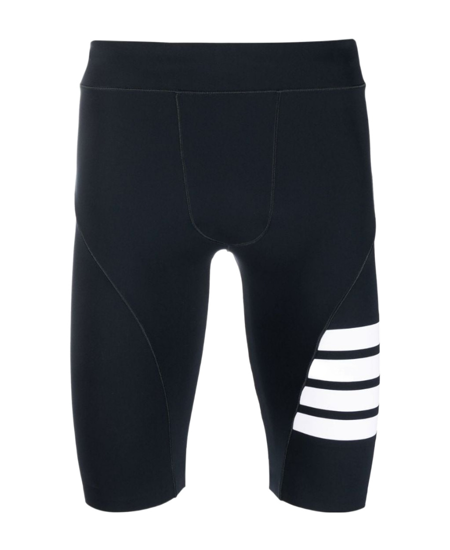 Thom Browne 4-bar Stripe Cycling Shorts In Black