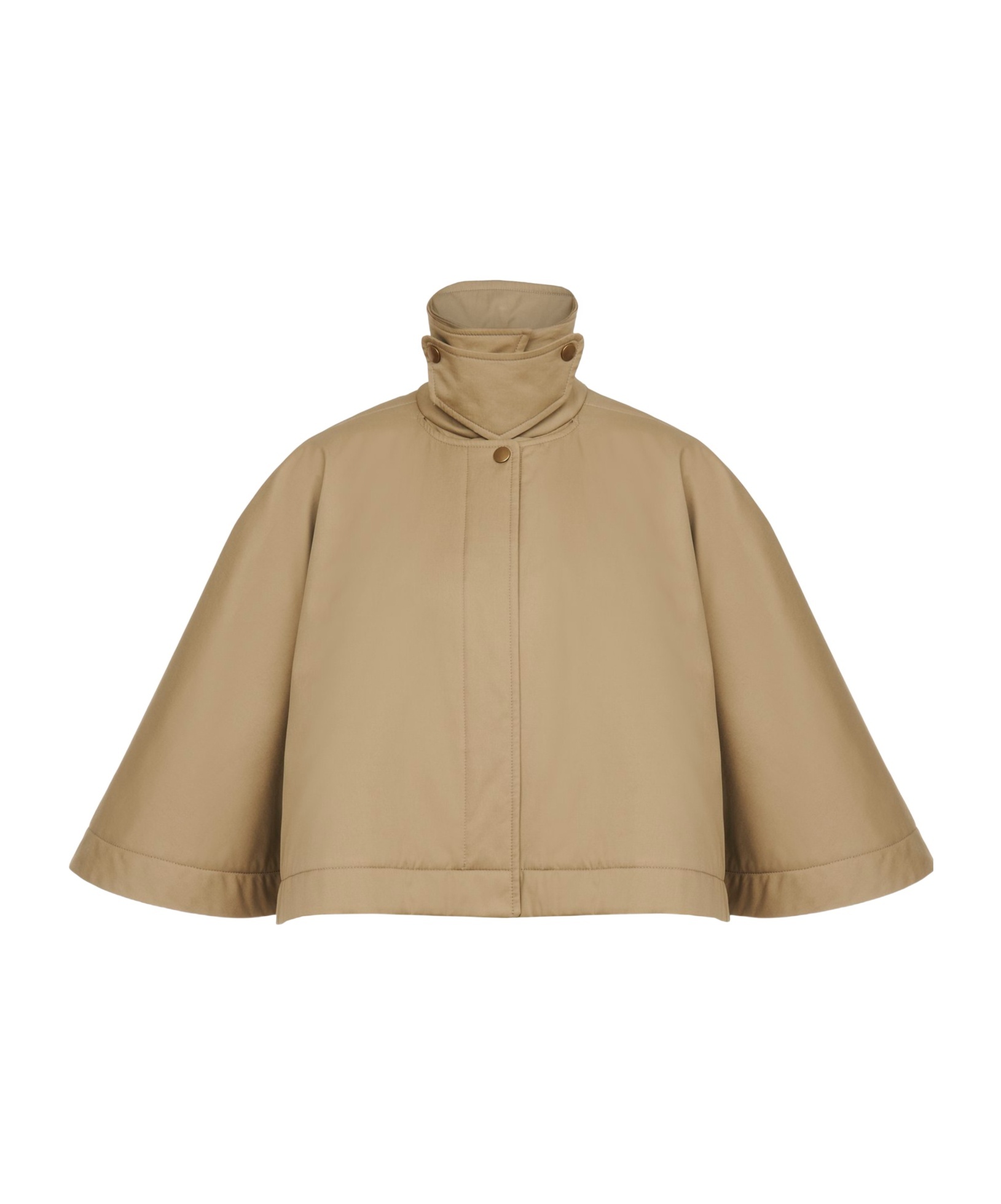 Chloé Long Sleeved Short Cape In Nude