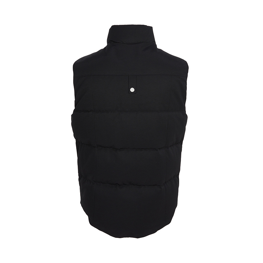 Moose Knuckles Zippered Down Vest In Black