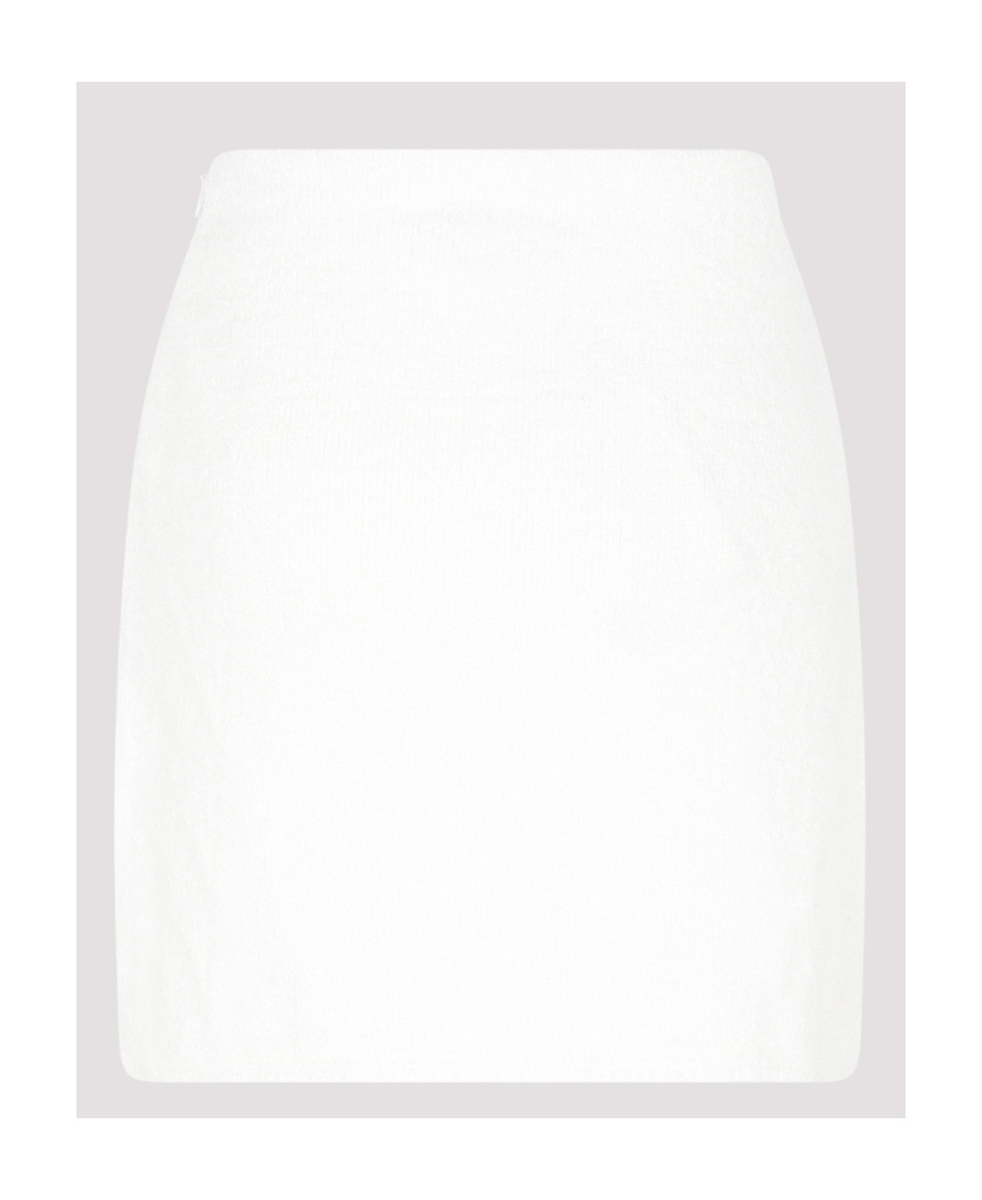 Lanvin Bead-embellished Mini Skirt In White