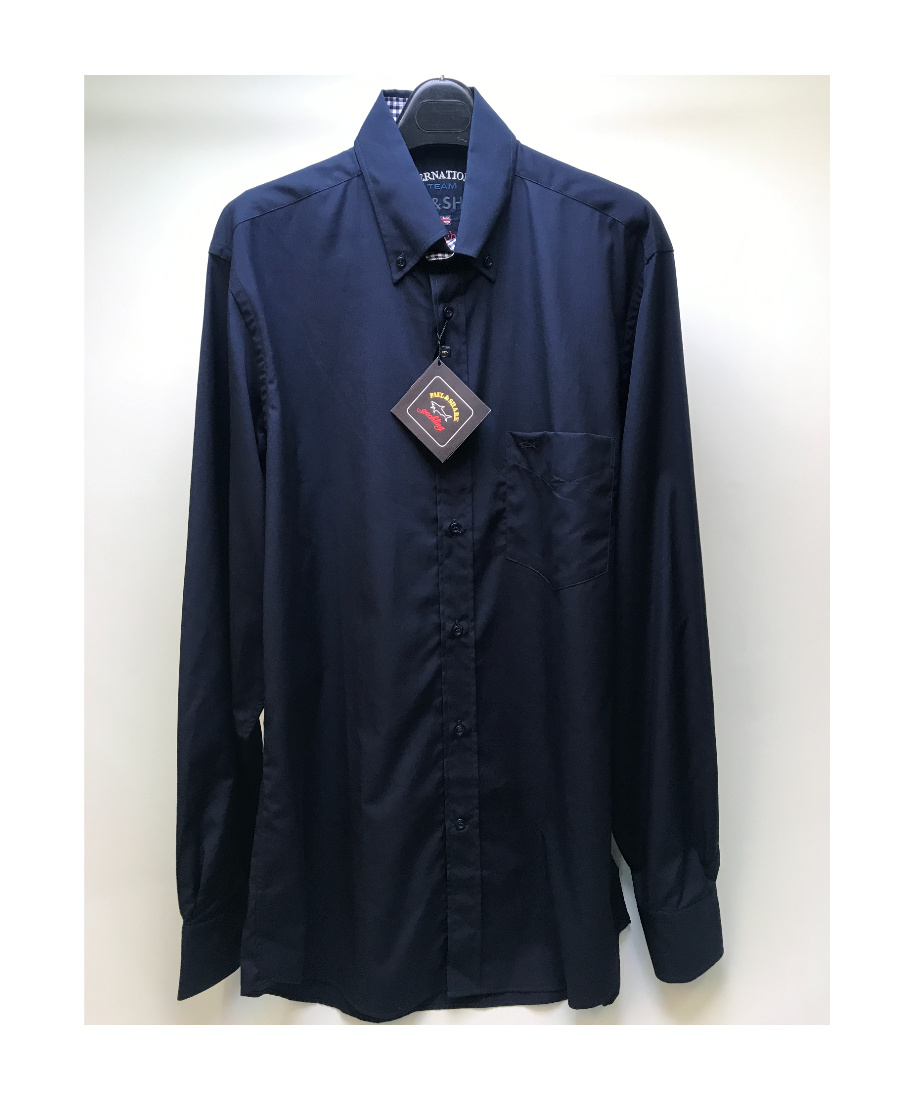 Paul & Shark Classic Plaid Shirt In Black