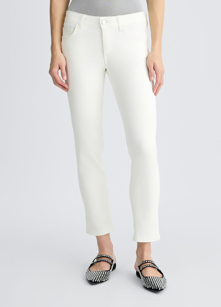 Liu •jo Curled Jeans In White