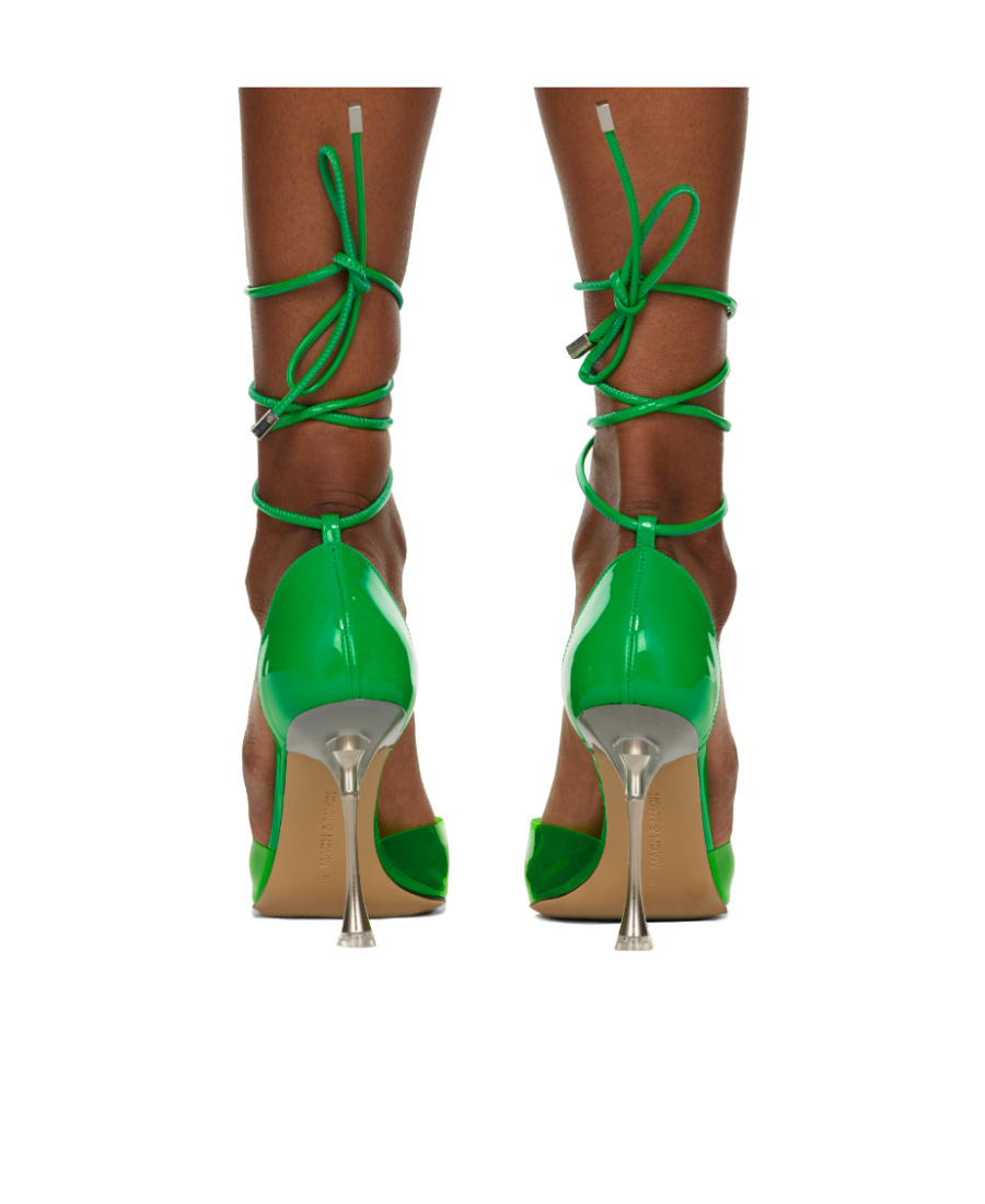 Mach&mach Logo High Heels In Brown