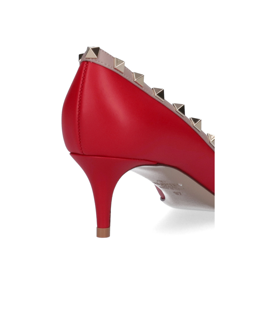 Valentino Garavani Rockstud Pointed-toe Pumps In Red