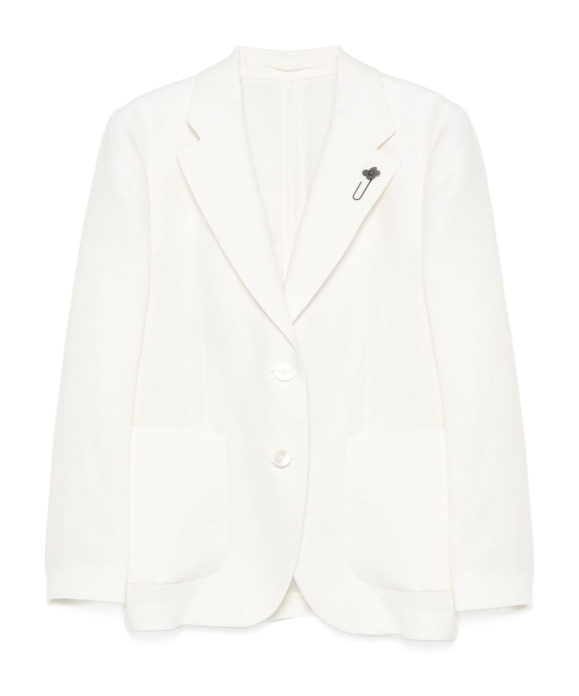 Lardini Double-breasted Blazer In White