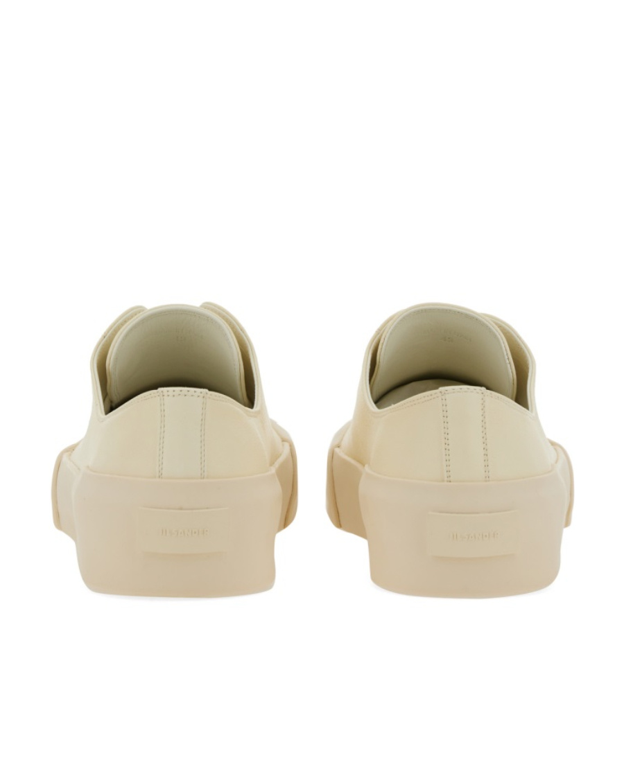 Jil Sander Low-top Leather Sneakers In Nude
